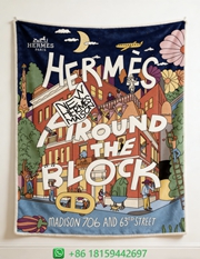 Hermes Throw Blankets